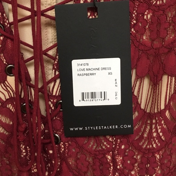 STYLESTALKER Love Machine Dress Raspberry - Picture 6 of 6